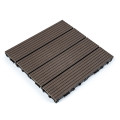 Композитная плитка ДПК 30х30х2.3см, декинг, садовый паркет, Венге