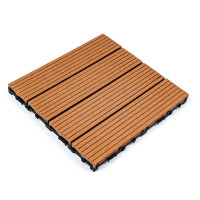 Композитная плитка ДПК 30х30х2.3см, декинг, садовый паркет, Натуральное дерево