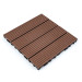 Композитная плитка ДПК 30х30х2.3см, декинг, садовый паркет, Тик