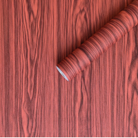 Самоклеюча плівка під коричневе дерево, самоклейка на двері, меблі, рулон 10м (30018)