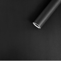 Самоклеюча плівка для меблів в рулоні 0,45х10м, самоклейка Чорна (7016)
