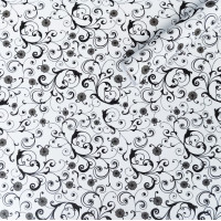 Самоклеющаяся пленка для мебели, самоклейка с рисунком Белые вензеля 0,67х10м (SW-00001507)