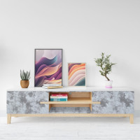 Самоклеюча плівка під сірий мармур 0,90х10м, самоклейка для меблів в рулоні (SW-00001518)