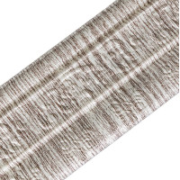 Гнучкий самоклеючий плінтус / багет самоклейка, Білий зі смугами (129)