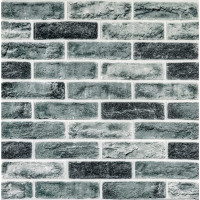 Самоклеючі 3Д панелі під цеглу клінкер синій, 3D панелі самоклейка для стін 70x70x0,6см (413)