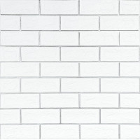 Самоклеющиеся 3D панели под белый кирпич с серебром, 3Д панели самоклейка для стен 70х70х0,5см (SW-00001502)