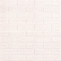 Самоклеючі 3Д панелі під цеглу, 3D панелі самоклейка для стін 70х77х0,5см, Слонова кістка з полосами (SW-00002264)