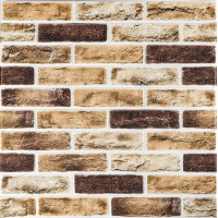 Самоклеючі 3Д панелі під цеглу клінкер пісочний, 3D панелі самоклейка для стін 70x70x0,6см (415)