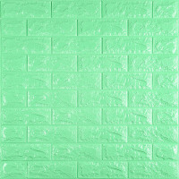 Самоклеючі 3Д панелі під м'ятну цеглу, 3D панелі самоклейка для стін 70x77x0,7см (012-7)