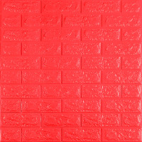 Самоклеючі 3Д панелі під червону цеглу, 3Д панелі самоклейка для стін 70x77x0,7см (008-7)
