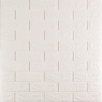 Самоклеющиеся 3D панели под белый кирпич, 3Д панели самоклейка для стен 69х78х0,5 см (001-5)