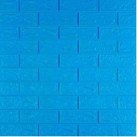 Самоклеючі 3Д панелі під синю цеглу, 3D панелі самоклейка для стін 70х77х0,3см (003-3)