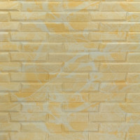 Самоклеючі 3Д панелі під жовто-білу цегляну кладку, 3D панелі самоклейка для стін 70х77см (039)