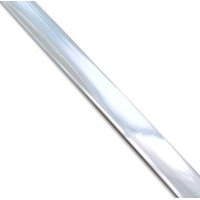 Самоклеючий гнучкий D-подібний молдинг 3000х8х4мм  для декору, Срібний (SW-00001552)